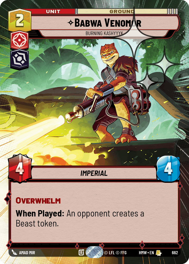 Babwa Venomor — Burning Kashyyyk #662/272 from Homeworlds