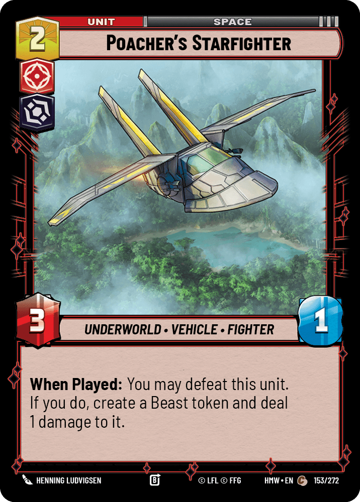 Poacher's Starfighter #153/272 from Homeworlds