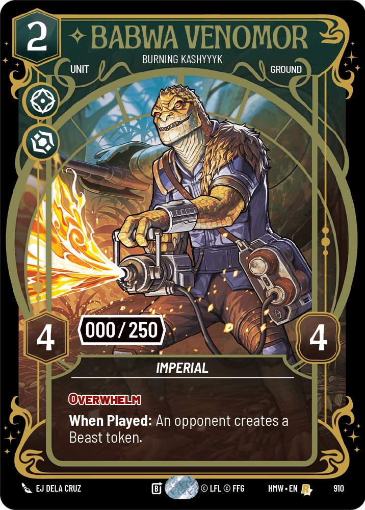 Babwa Venomor — Burning Kashyyyk #910/272 from Homeworlds