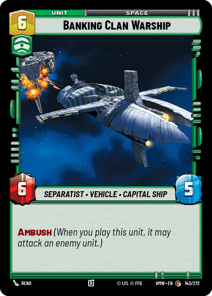 Banking Clan Warship #143/272 from Homeworlds