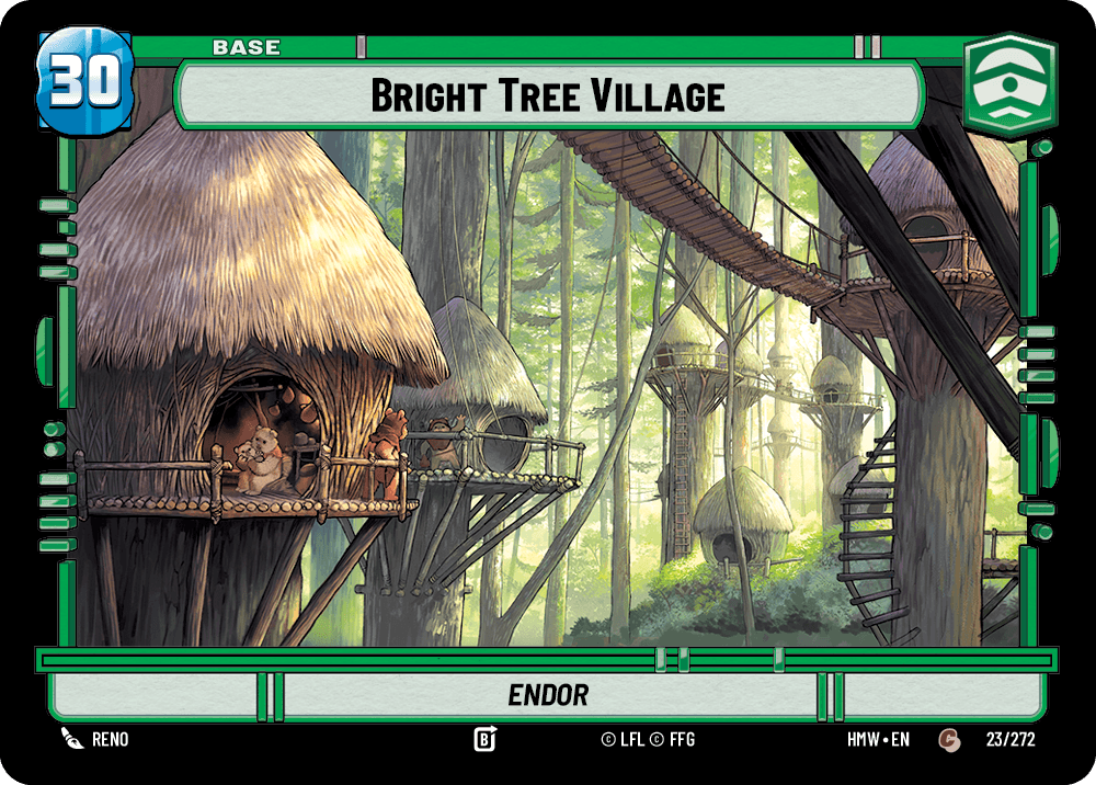 Bright Tree Village — Endor #023/272 from Homeworlds