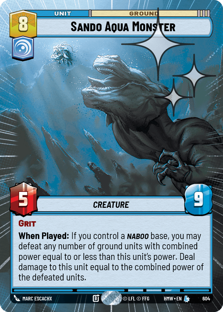 Sando Aqua Monster #604/272 from Homeworlds