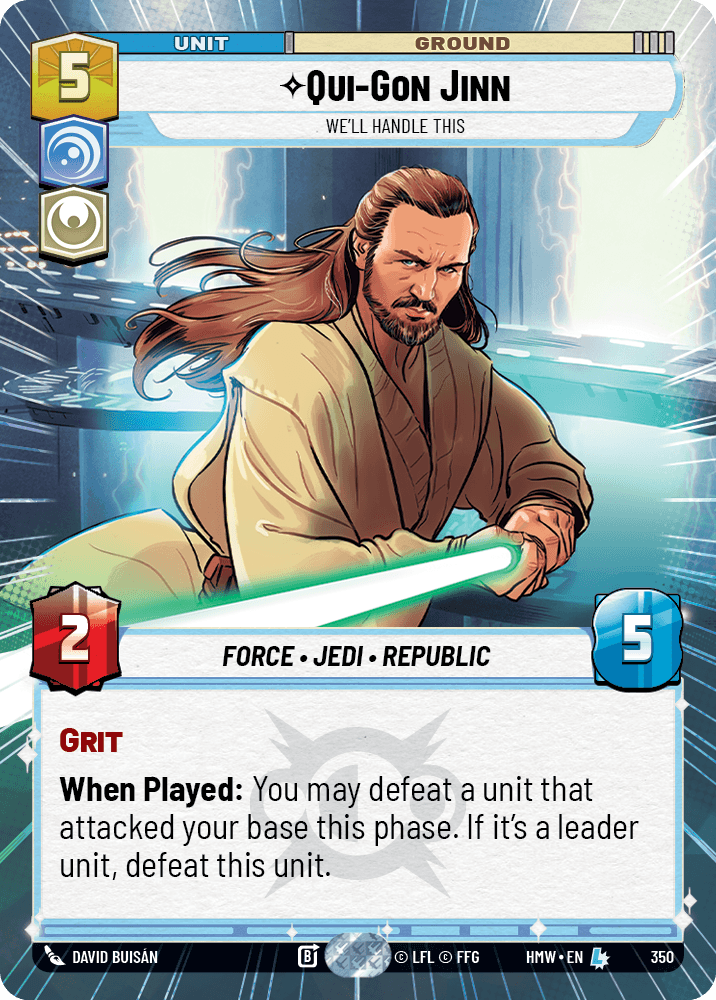 Qui-Gon Jinn — We'll Handle This #350/272 from Homeworlds