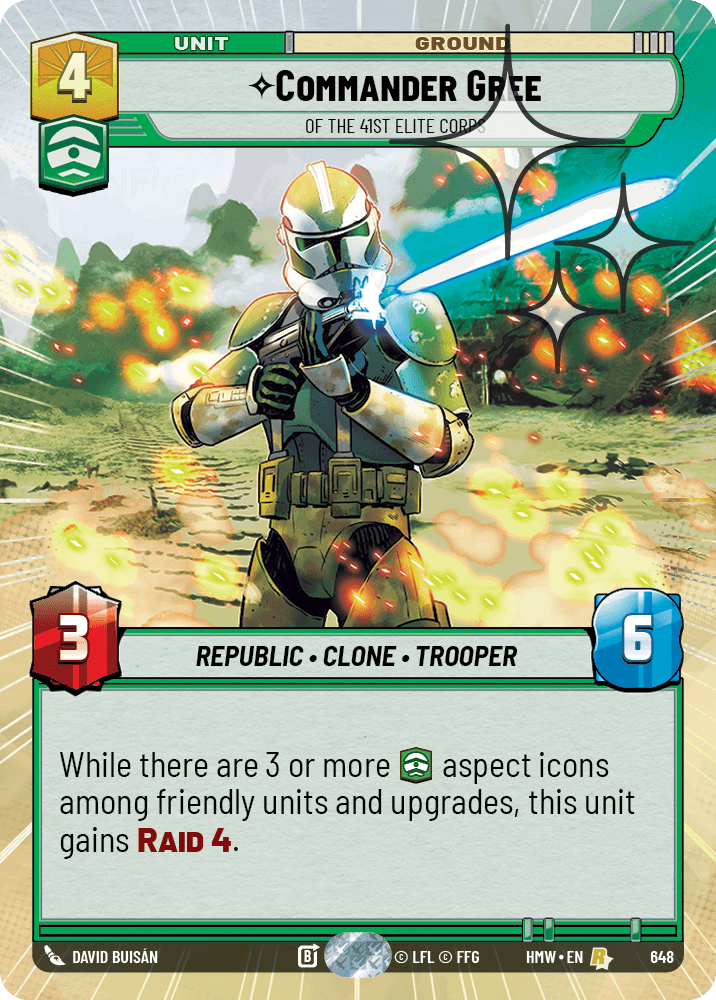 Commander Gree — Of the 41st Elite Corps #648/272 from Homeworlds