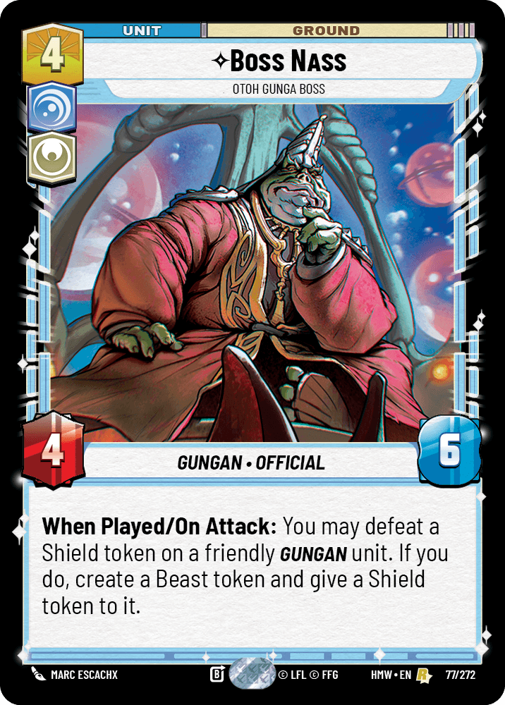 Boss Nass — Otoh Gunga Boss #077/272 from Homeworlds