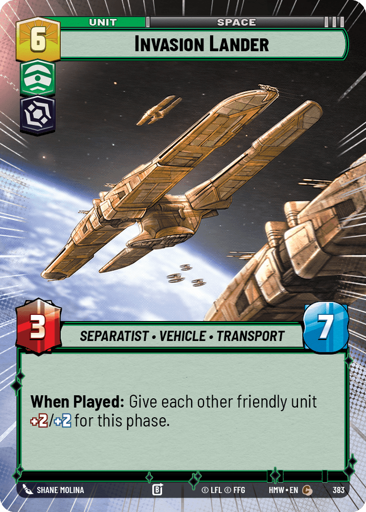 Invasion Lander #383/272 from Homeworlds