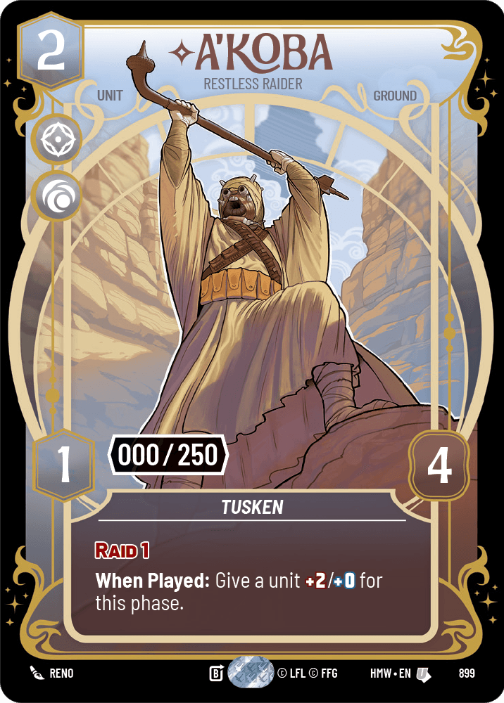 A'Koba — Restless Raider #899/272 from Homeworlds