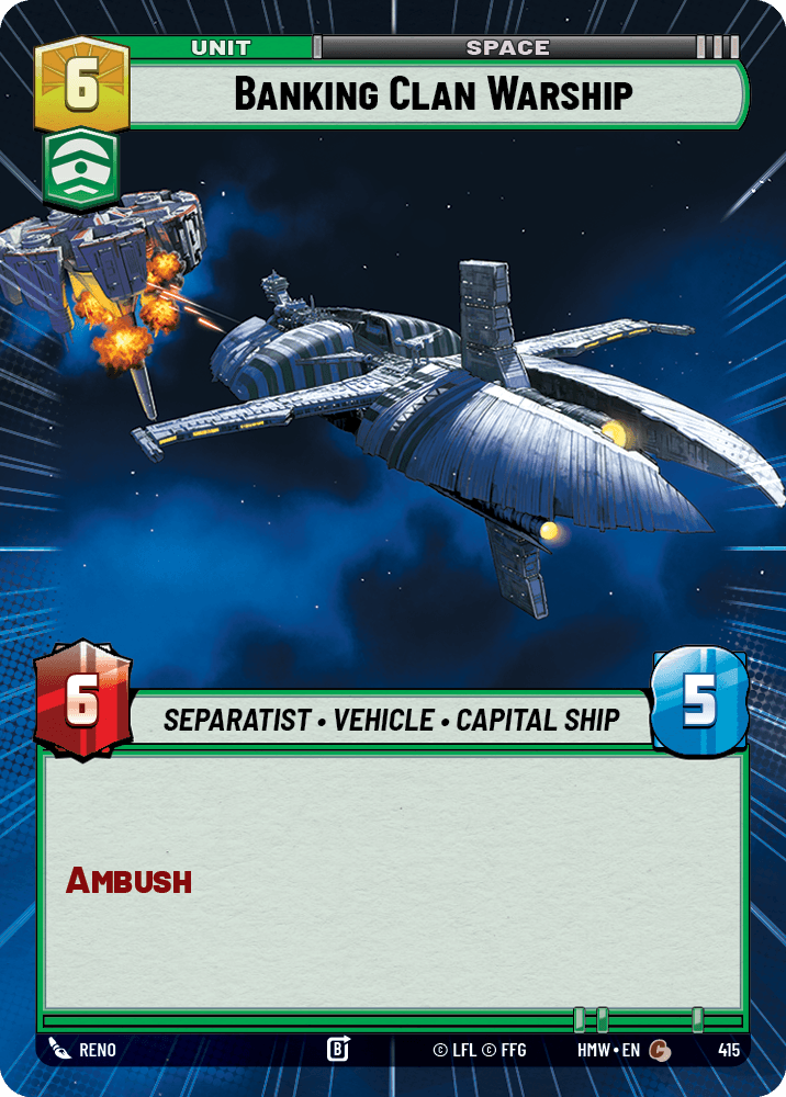 Banking Clan Warship #415/272 from Homeworlds