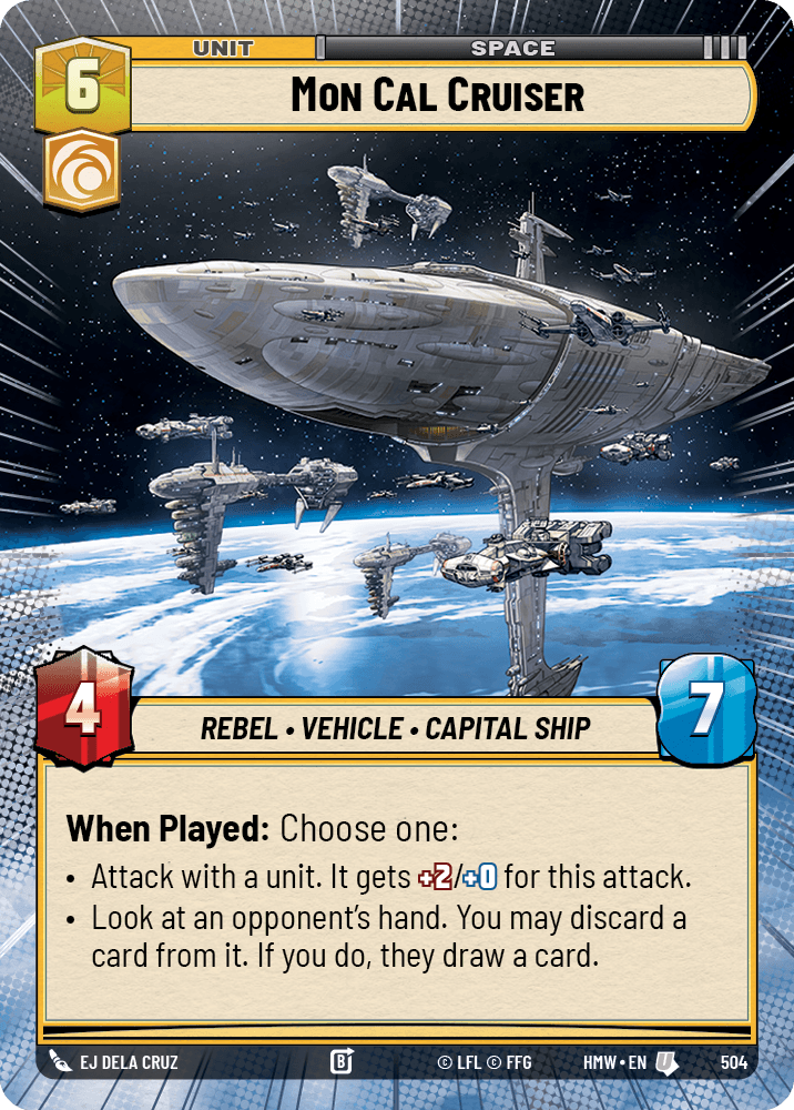 Mon Cal Cruiser #504/272 from Homeworlds