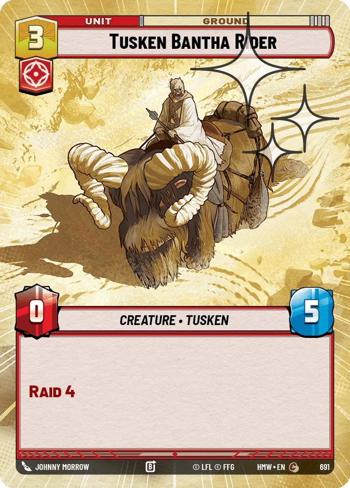 Tusken Bantha Rider #691/272 from Homeworlds
