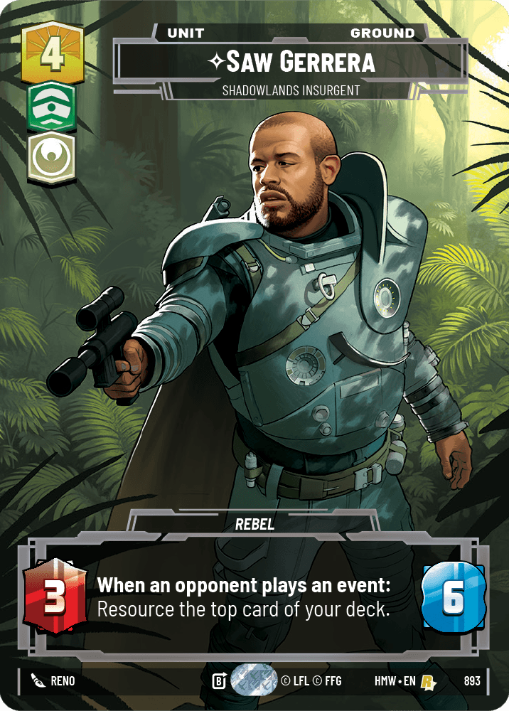 Saw Gerrera — Shadowlands Insurgent #893/272 from Homeworlds