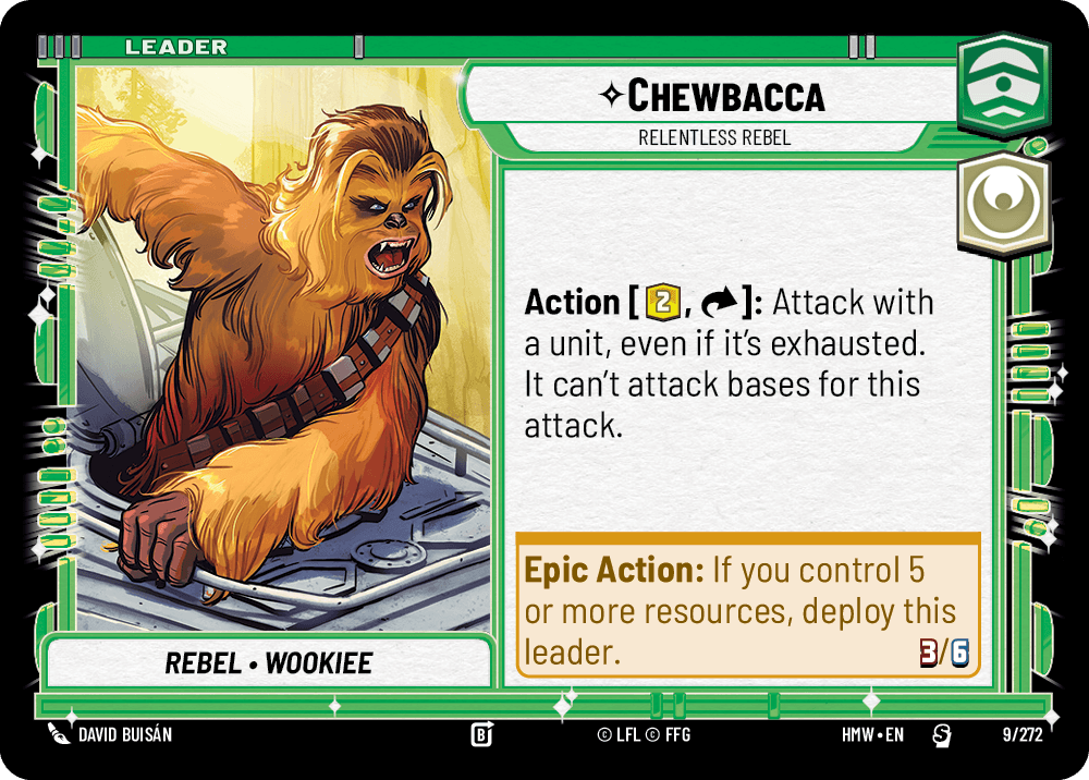 Chewbacca — Relentless Rebel #009/272 from Homeworlds