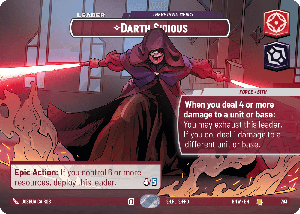 Darth Sidious — There is no Mercy #793/272 from Homeworlds