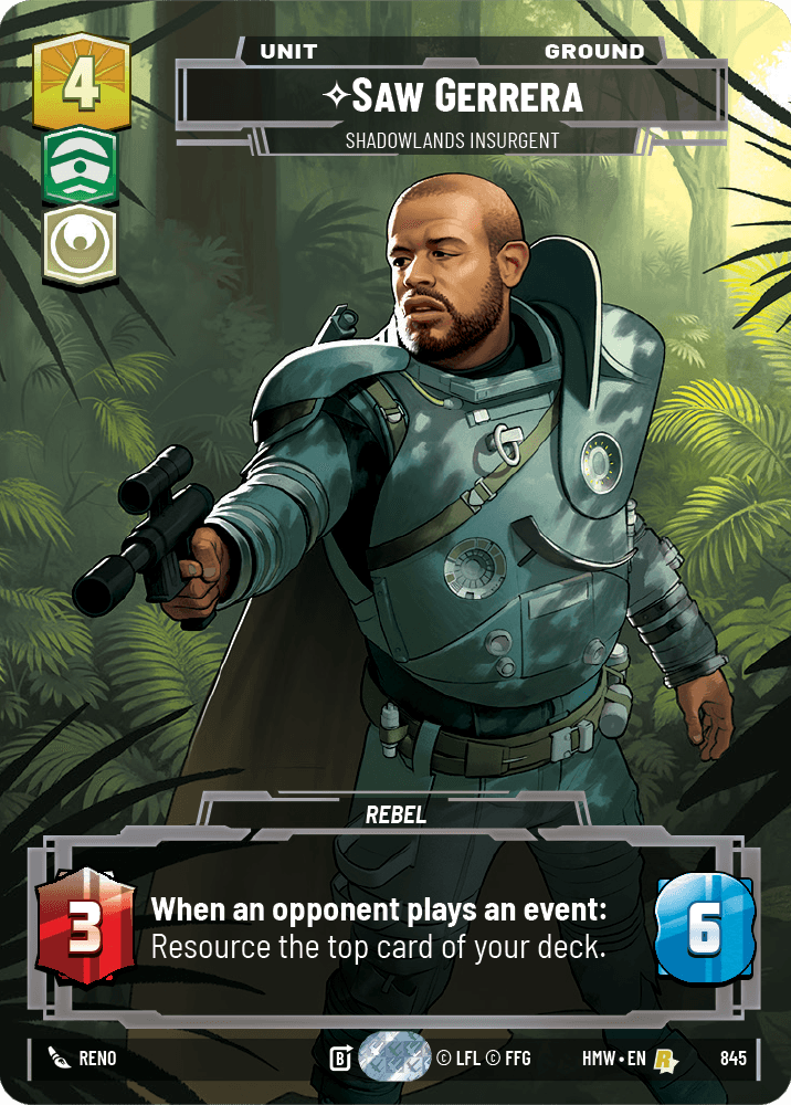 Saw Gerrera — Shadowlands Insurgent #845/272 from Homeworlds