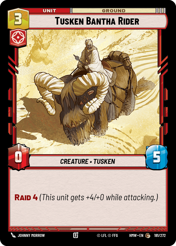 Tusken Bantha Rider #181/272 from Homeworlds