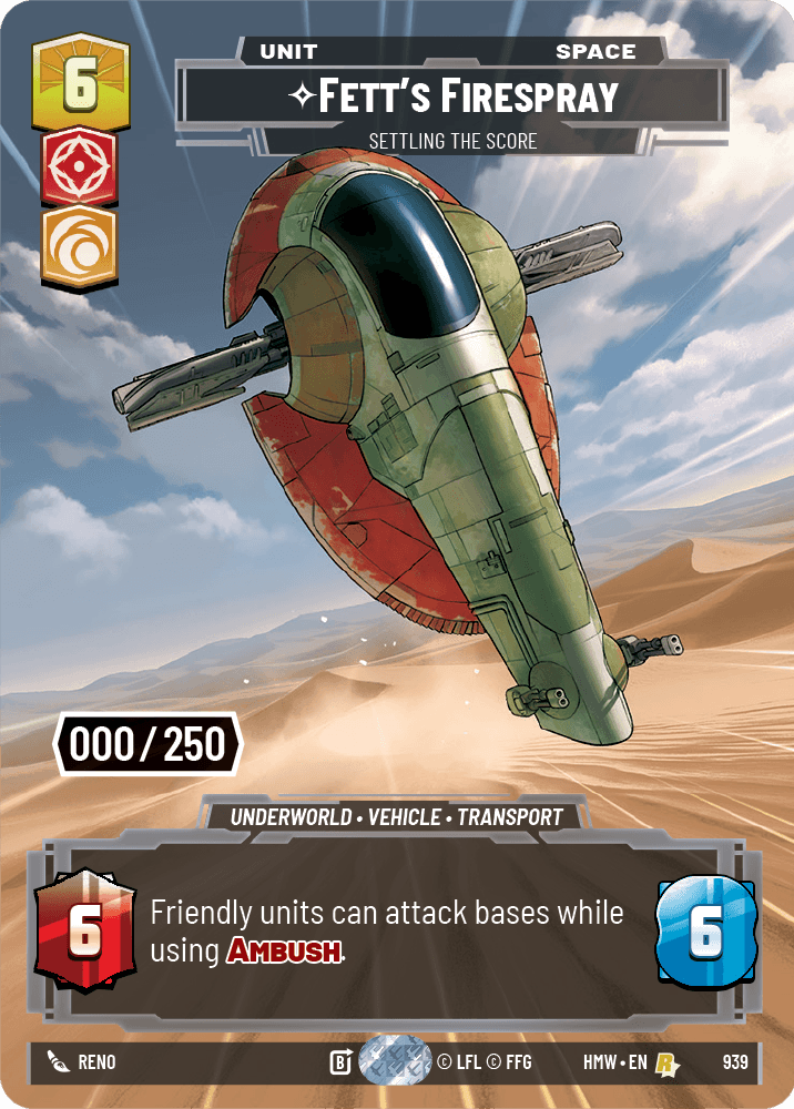 Fett's Firespray — Settling the Score #939/272 from Homeworlds