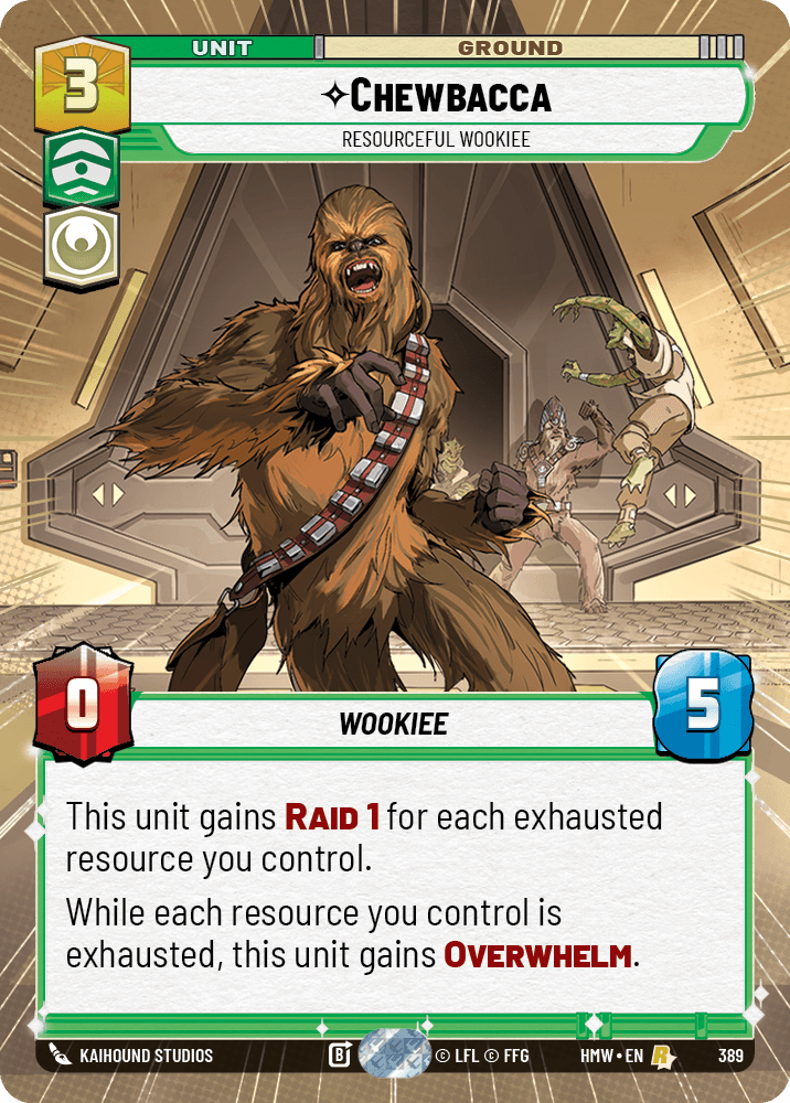 Chewbacca — Resourceful Wookiee #389/272 from Homeworlds