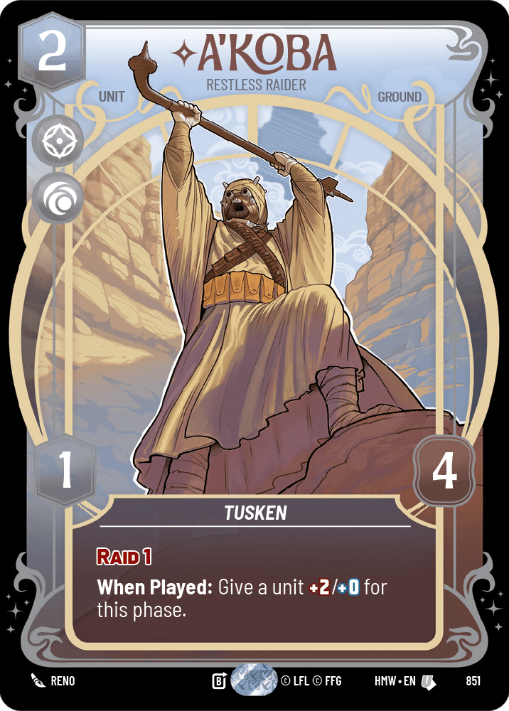 A'Koba — Restless Raider #851/272 from Homeworlds