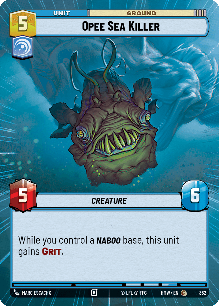 Opee Sea Killer #362/272 from Homeworlds