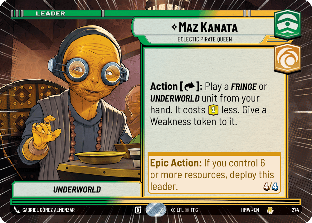 Maz Kanata — Eclectic Pirate Queen #274/272 from Homeworlds
