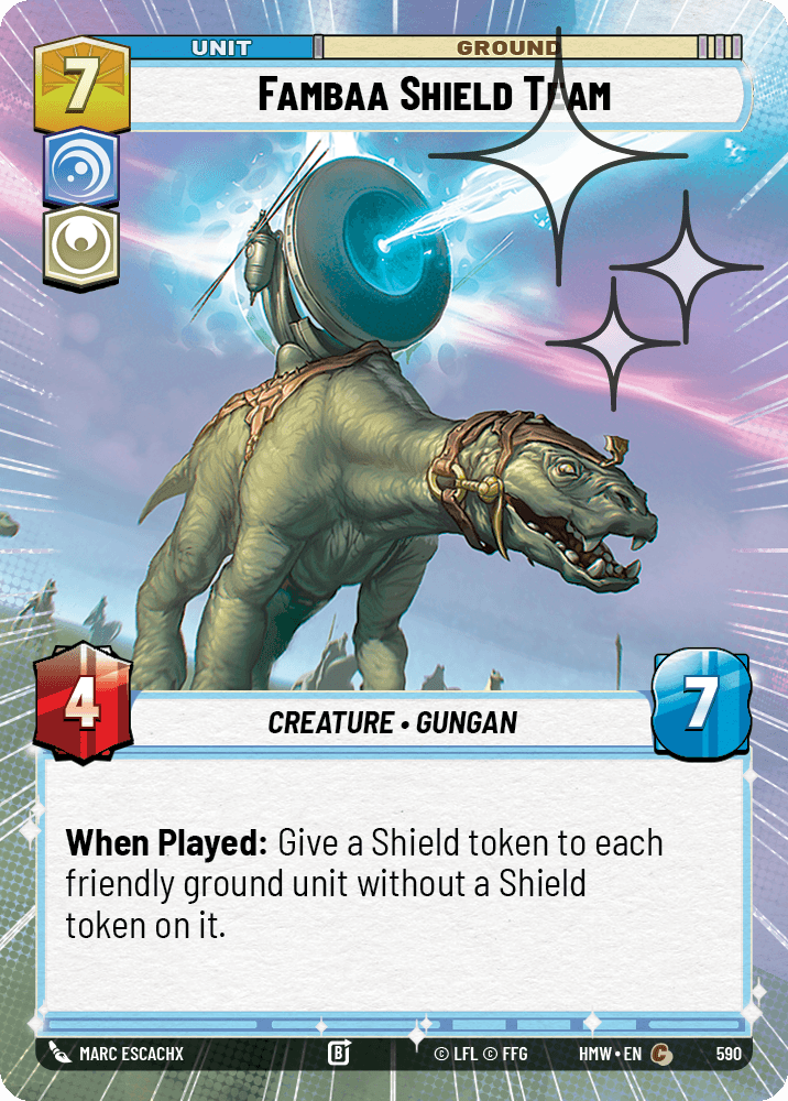 Fambaa Shield Team #590/272 from Homeworlds