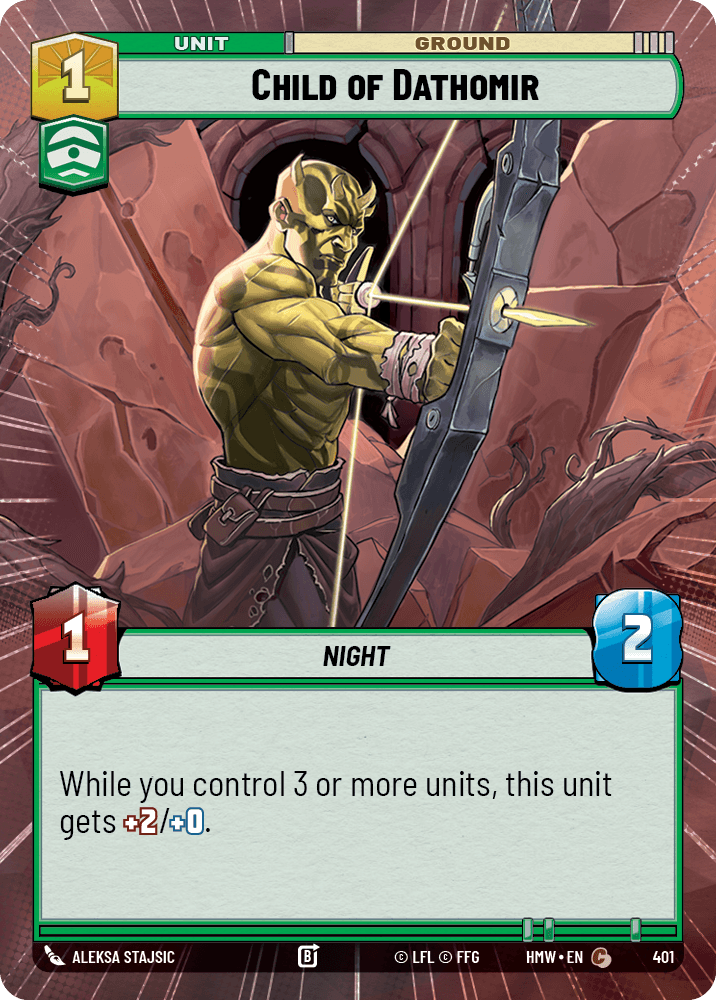 Child of Dathomir #401/272 from Homeworlds