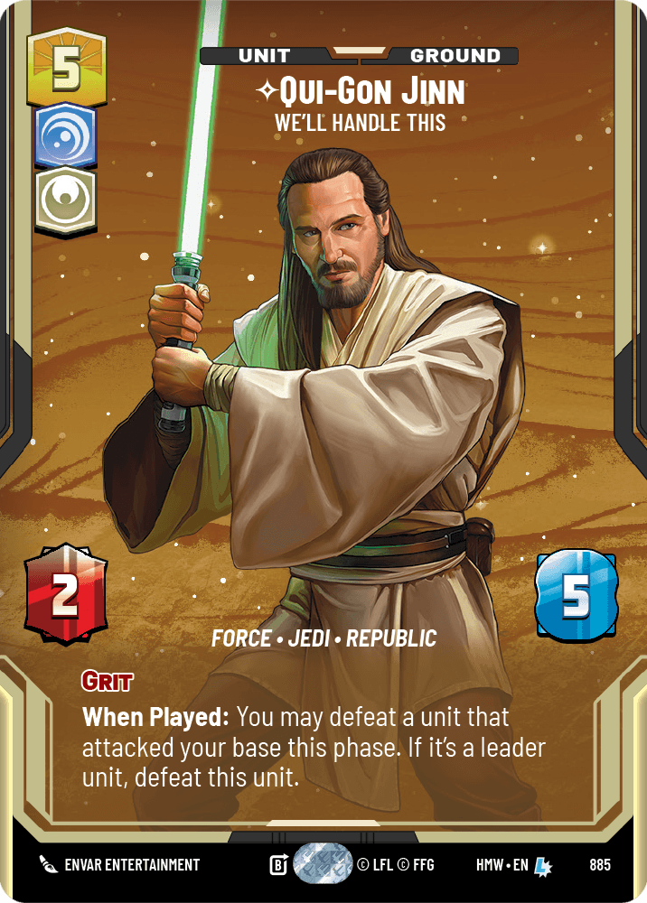 Qui-Gon Jinn — We'll Handle This #885/272 from Homeworlds