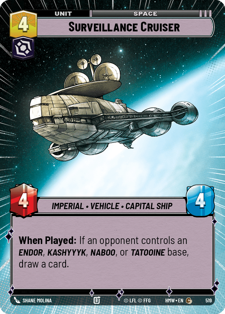 Surveillance Cruiser #519/272 from Homeworlds