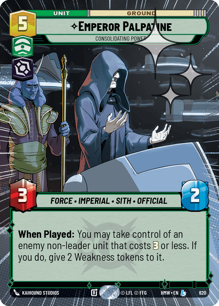 Emperor Palpatine — Consolidating Power #620/272 from Homeworlds