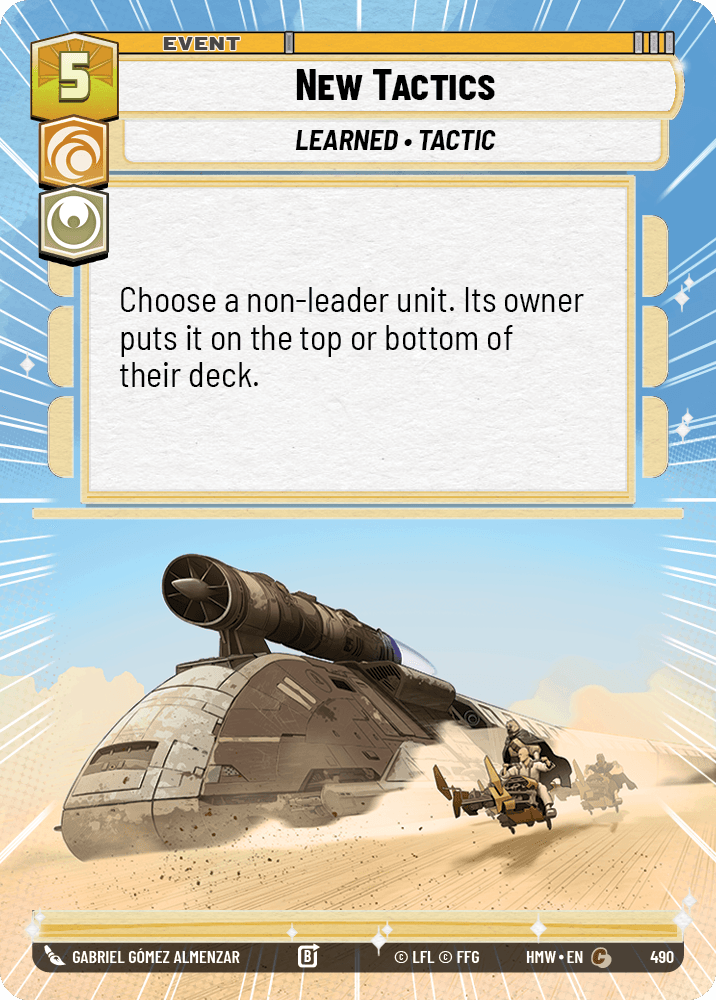 New Tactics #490/272 from Homeworlds