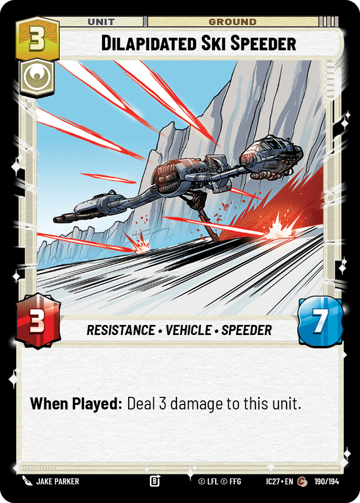 Dilapidated Ski Speeder #190/194 from Icons 2027