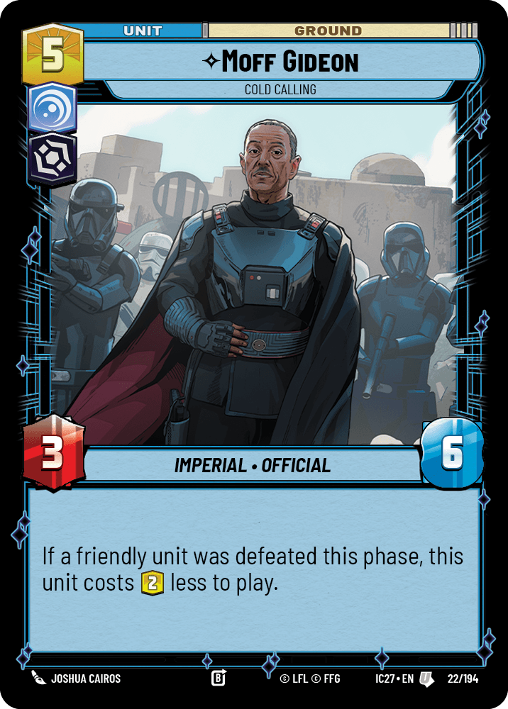 Moff Gideon — Cold Calling #022/194 from Icons 2027