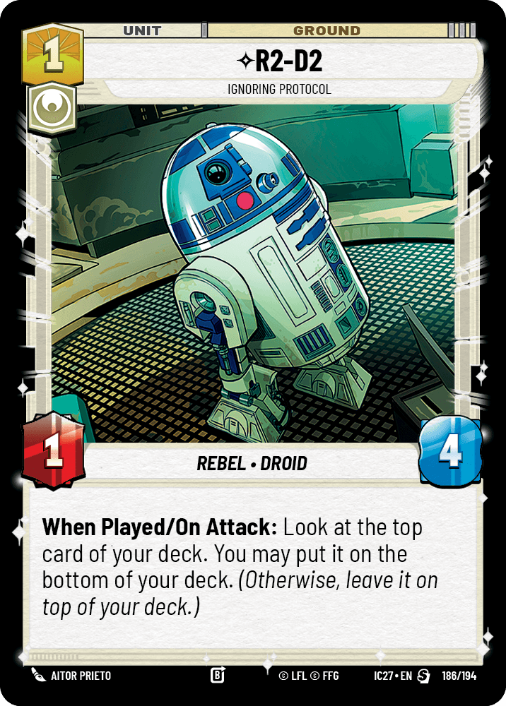 R2-D2 — Ignoring Protocol #186/194 from Icons 2027