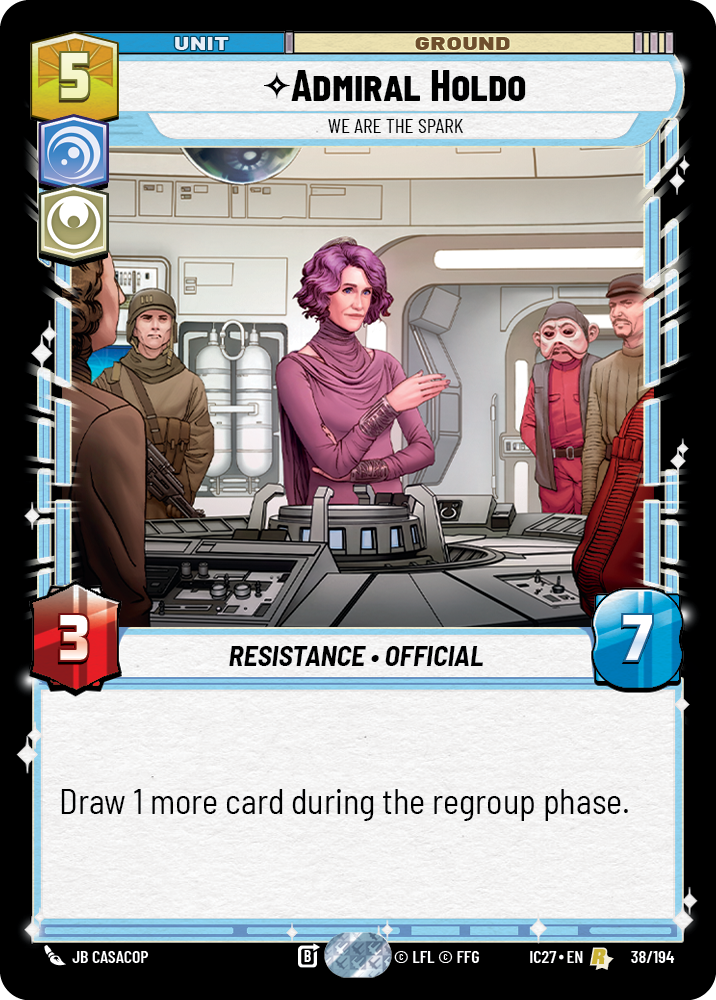 Admiral Holdo — We Are the Spark #038/194 from Icons 2027