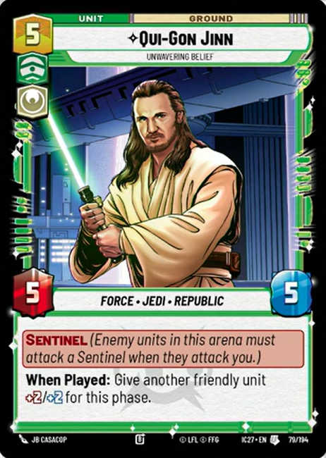 Qui-Gon Jinn — Unwavering Belief #079/194 from Icons 2027