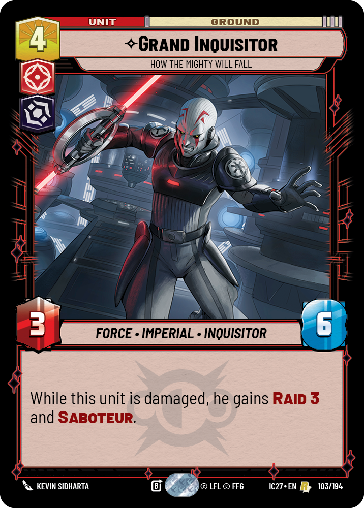Grand Inquisitor — How the Mighty Will Fall #103/194 from Icons 2027
