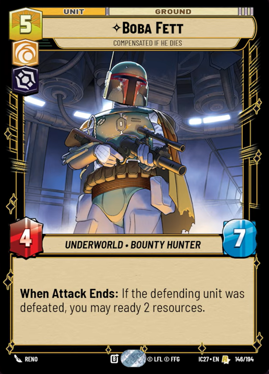 Boba Fett — Compensated if He Dies #146/194 from Icons 2027
