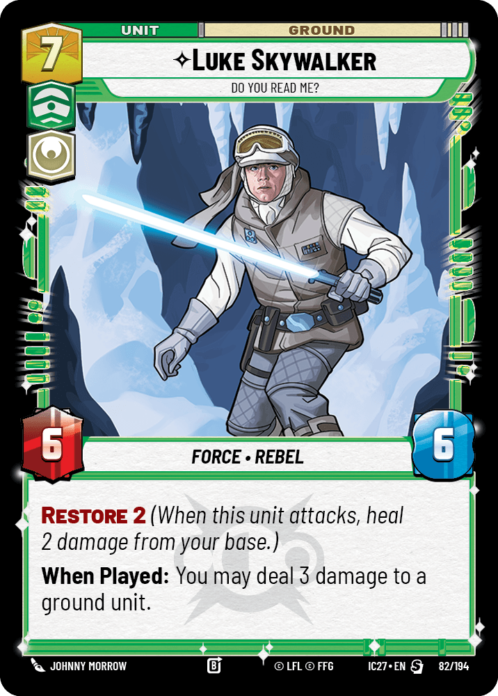 Luke Skywalker — Do You Read Me? #082/194 from Icons 2027