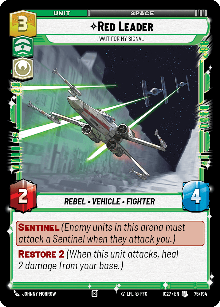 Red Leader — Wait For My Signal #075/194 from Icons 2027