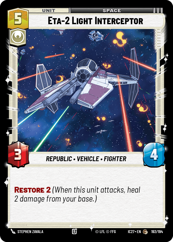 Eta-2 Light Interceptor #192/194 from Icons 2027