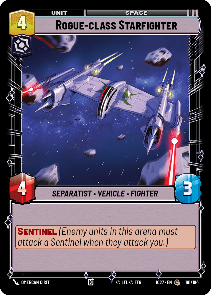 Rogue-class Starfighter #181/194 from Icons 2027