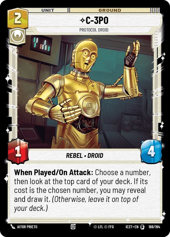C-3P0 — Protocol Droid #188/194 from Icons 2027