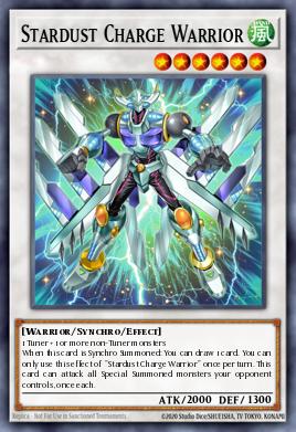 Stardust Charge Warrior #LAVD-ENS27 from Legendary Arc-V Decks