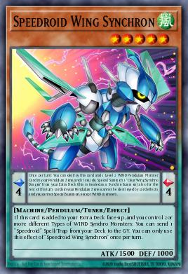Speedroid Wing Synchron #LAVD-ENS14 from Legendary Arc-V Decks