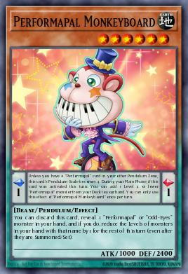 Performapal Monkeyboard #LAVD-ENO04 from Legendary Arc-V Decks