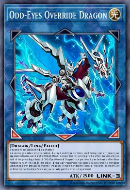 Odd-Eyes Override Dragon #LAVD-ENO38 from Legendary Arc-V Decks