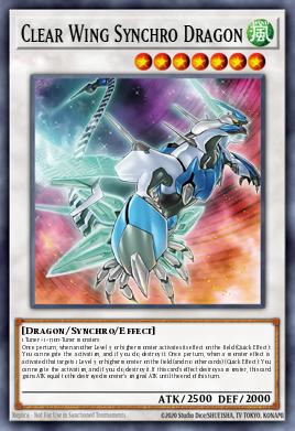 Clear Wing Synchro Dragon #LAVD-ENS24 from Legendary Arc-V Decks