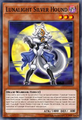 Lunalight Silver Hound #LAVD-ENL12 from Legendary Arc-V Decks