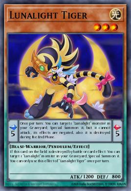 Lunalight Tiger #LAVD-ENL04 from Legendary Arc-V Decks