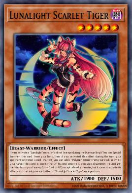 Lunalight Scarlet Tiger #LAVD-ENL13 from Legendary Arc-V Decks